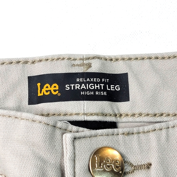 Lee Classic Relaxed Fit Straight Leg High Rise Jean - Picture 6 of 9